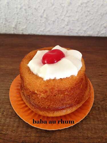 Mini baba au rhum facile sans beurre