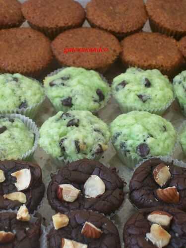 Mini- cupcakes nutella, menthe-chocolat, carambar