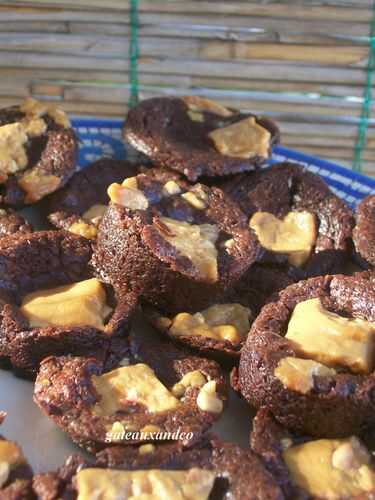 Minis fondants au chocolat et au nougat