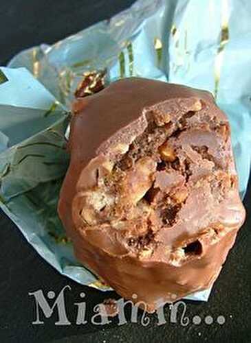 Moelleux au chocolat noir et rocher suchard