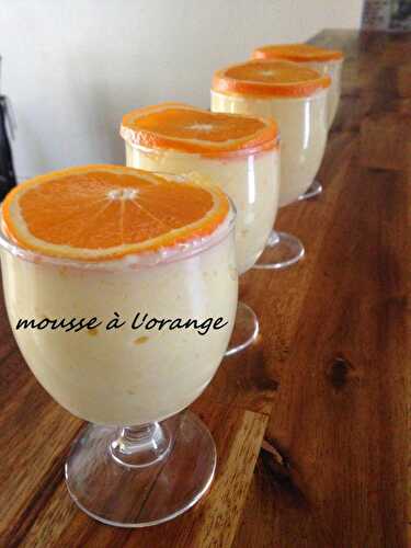 Mousse à l'orange