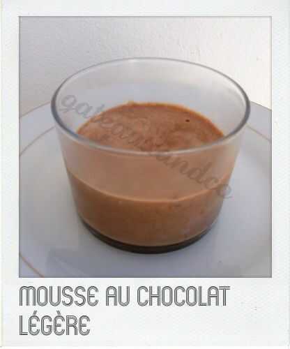 Mousse au chocolat légère