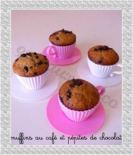 Muffins au café et pépites de chocolat