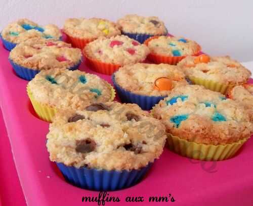 Muffins aux mm's - Gateauxandco