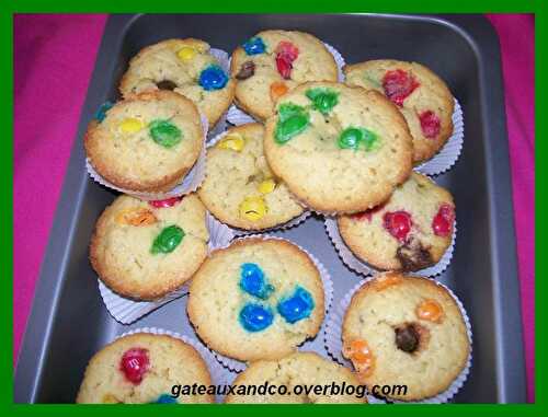 Muffins aux mm's - Gateauxandco