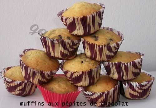 Muffins aux pépites de chocolat