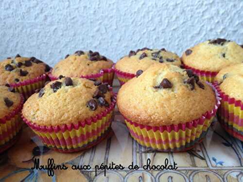 Muffins aux pépites de chocolat