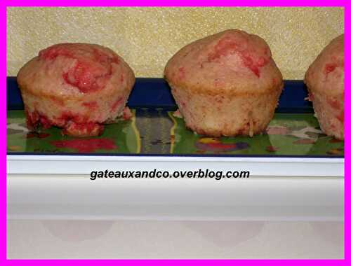 Muffins aux pralines roses