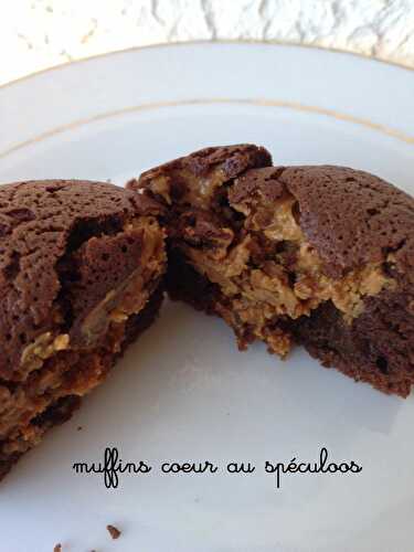 Muffins coeur au spéculoos