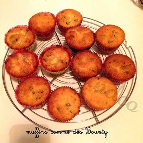 Muffins comme un Bounty