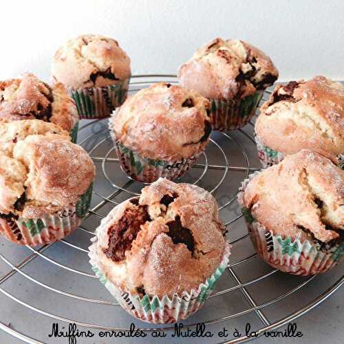 Muffins enroulés au Nutella et à la vanille