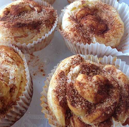 Muffins feuilletés à la cannelle