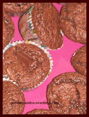 Muffins fondants au chocolat noir