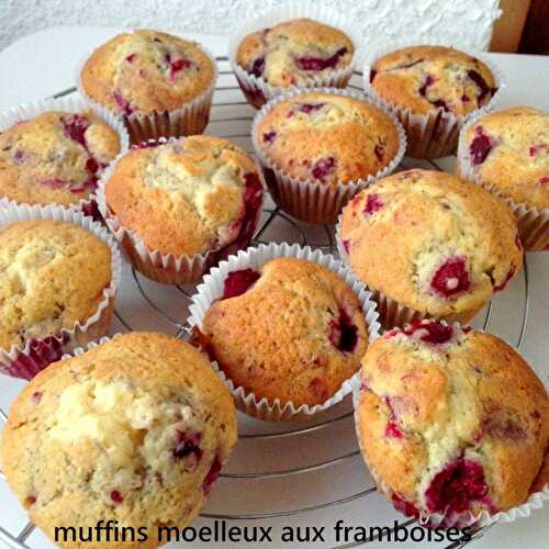 Muffins moelleux aux framboises