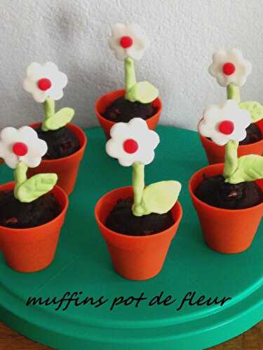 Muffins pot de fleur pour la fête des mères