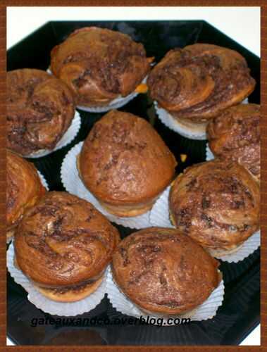 Muffins straciatella au nutella