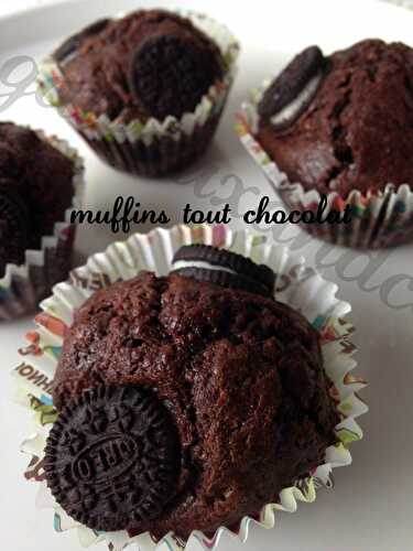 Muffins tout chocolat et oréo - Gateauxandco