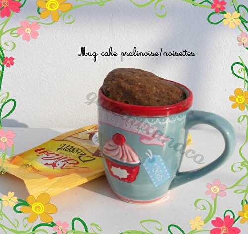 Mug cake pralinoise/noisette