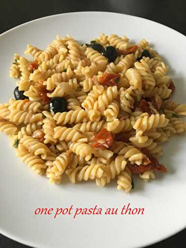 One pot pasta au thon (au cookeo ou pas)