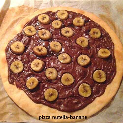 Pizza nutella-banane