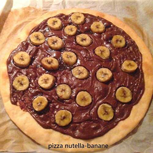 Pizza nutella-banane