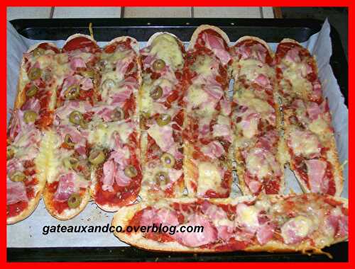 Pizzas-baguettes