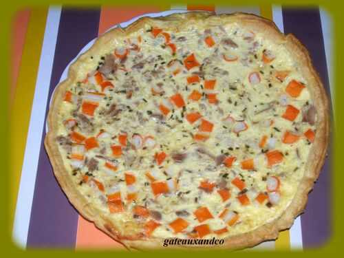 Quiche au thon et au surimi