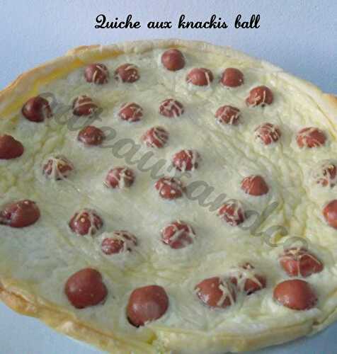 Quiche aux knackis ball