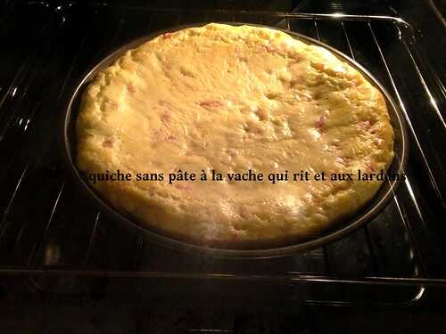 Quiche sans pâte à la vache qui rit et aux lardons