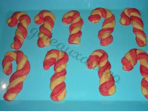 Sablés cannes en sucre d'orge/candy cane cookies