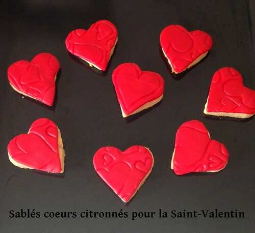 Sablés coeurs citronnés pour la Saint-Valentin