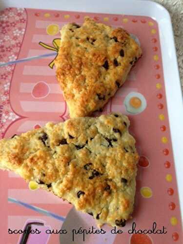 Scones aux pépites de chocolat