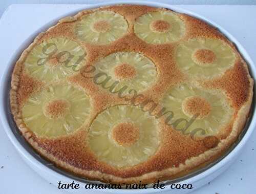 Tarte ananas-noix de coco