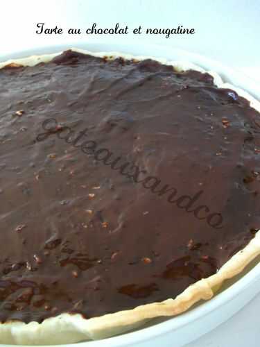 Tarte au chocolat et nougatine