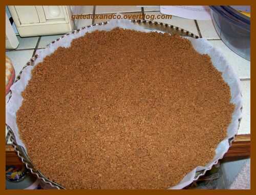 Tarte au chocolat noir à la fleur se sel et spéculoos