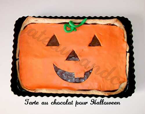 Tarte au chocolat pour Halloween (Halloween pie)