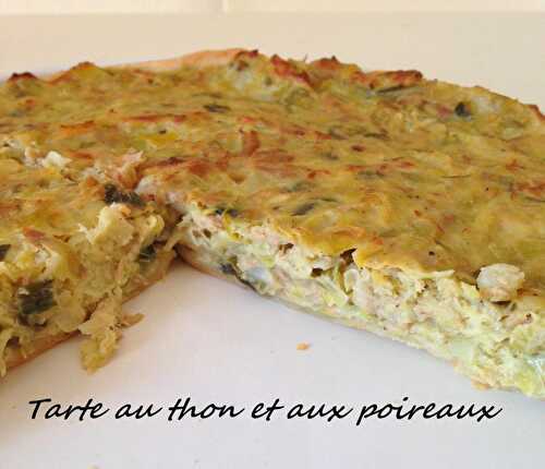 Tarte au thon et aux poireaux