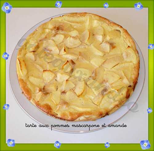 Tarte aux pommes, mascarpone et amande