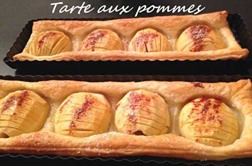 Tarte aux pommes rectangulaire