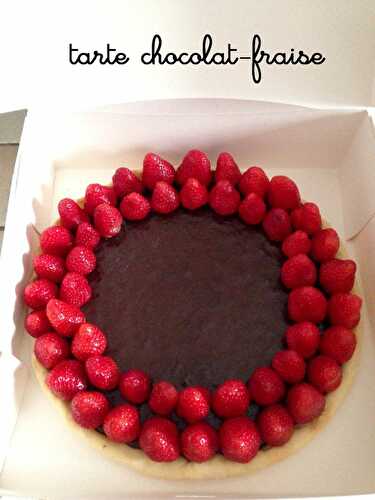 Tarte chocolat-fraise