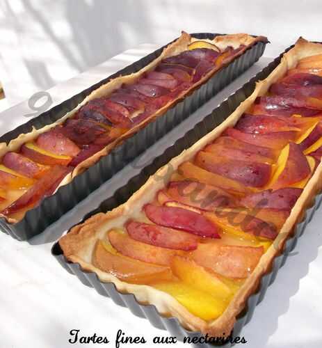 Tarte fine aux nectarines