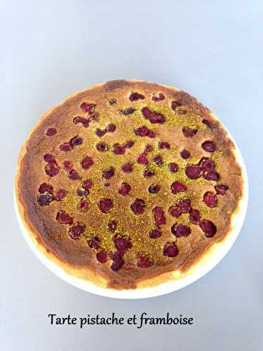 Tarte pistache et framboise