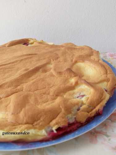 Tarte soufflée aux framboises