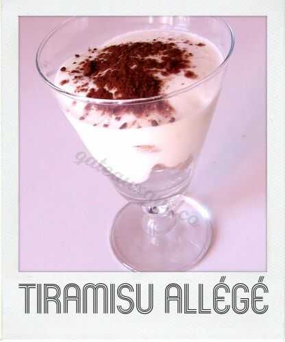 Tiramisu allégé