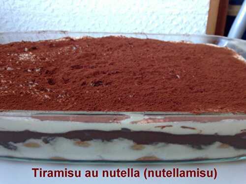 Tiramisu au nutella (nutellamisu)