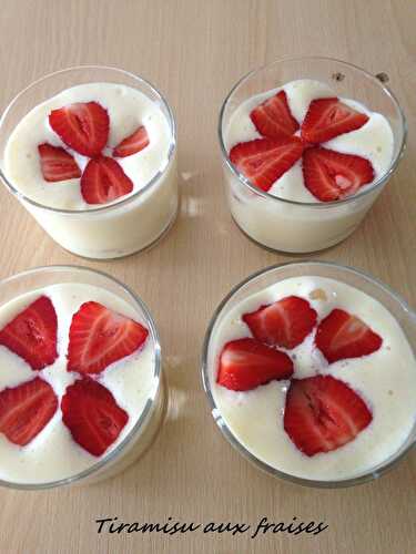 Tiramisu aux fraises