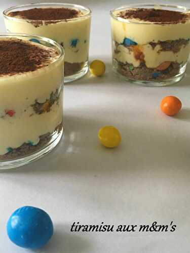 Tiramisu aux m&m's