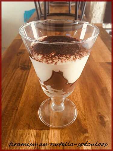 Tiramisu nutella-spéculoos