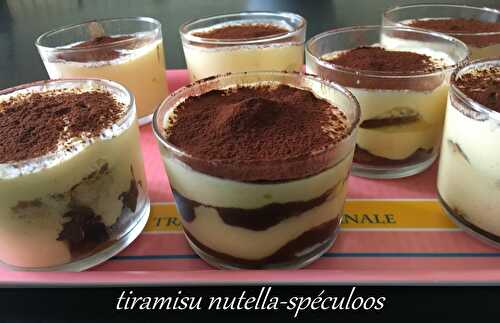 Tiramisu nutella-spéculoos