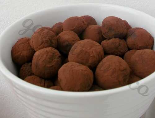 Truffes chocolat/crème de marrons